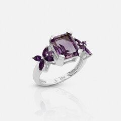 Серебряное (925) кольцо с драгоценными камнями, код ah50791 AH50791 цена и информация | Кольцо | kaup24.ee