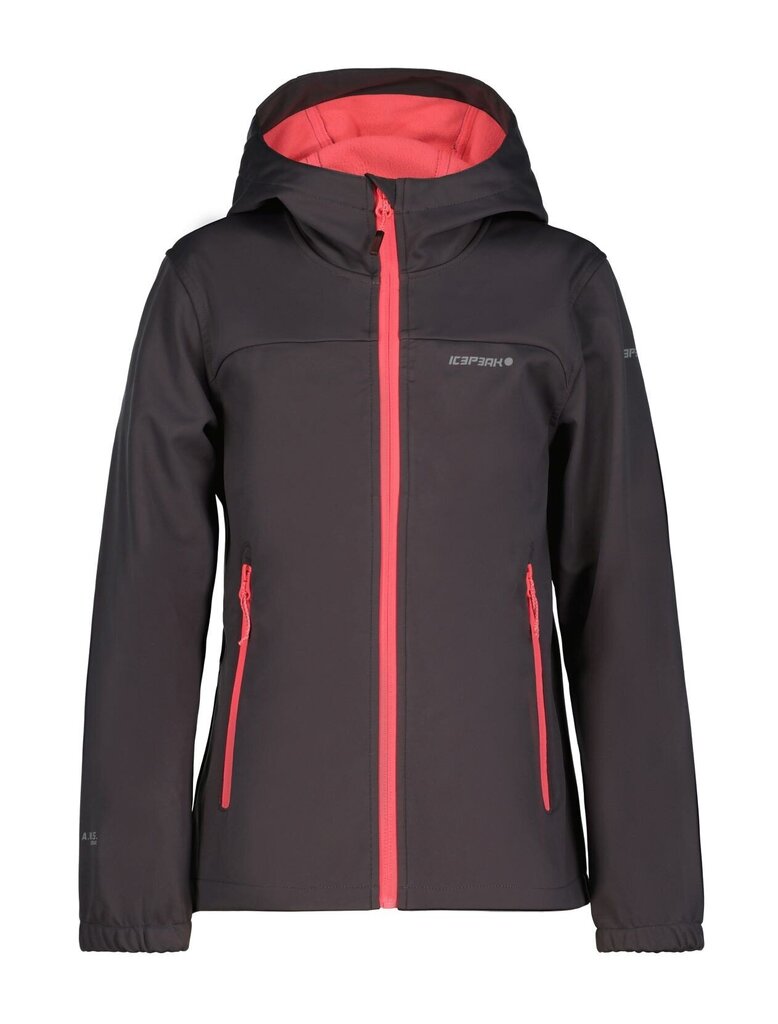 Icepeak laste softshell jope KLEVE, tumehall hind ja info | Tüdrukute joped ja mantlid | kaup24.ee