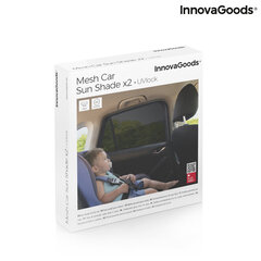 Автомобильная солнцезащитная сетка с УФ-защитой UVLOCK INNOVAGOODS, 2 шт. цена и информация | Lisaseadmed | kaup24.ee