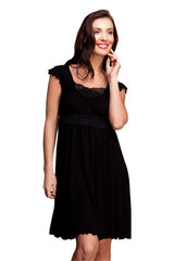 Вискозная ночная сорочка Lega NMV64, чёрный цена и информация | Женские пижамы, ночнушки | kaup24.ee