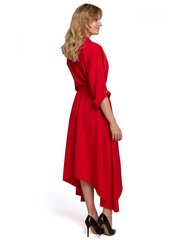 Платье с асимметричным подолом K086, красное цена и информация | Платье | kaup24.ee
