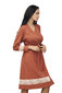 Puuvillane hommikumantel Lega HL08, pruun hind ja info | Naiste hommikumantlid | kaup24.ee