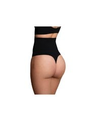 Стринги с высокой талией BYE BRA SEAMLESS HIGH WAIST THONG MEDIUM CONTROL - BLACK XL цена и информация | Сексуальное женское белье | kaup24.ee