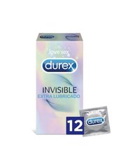 DUREX INVISIBLE EXTRA MÄÄREGA 12 UDS hind ja info | Kondoomid | kaup24.ee