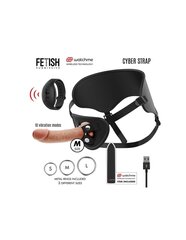 Вибратор CYBER STRAP HARNESS WITH DILDO AND BULLET REMOTE CONTROL WATCHME M TECHNOLOGY цена и информация | Наборы секс-товаров | kaup24.ee