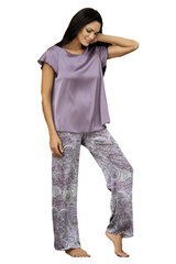 Атласная пижама Lega SP01, фиолетовый цена и информация | Женские пижамы, ночнушки | kaup24.ee