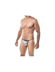 CUT4MEN – G-STRING PROVOCATIVE SILVER M D-228082 hind ja info | Meeste aluspesu | kaup24.ee