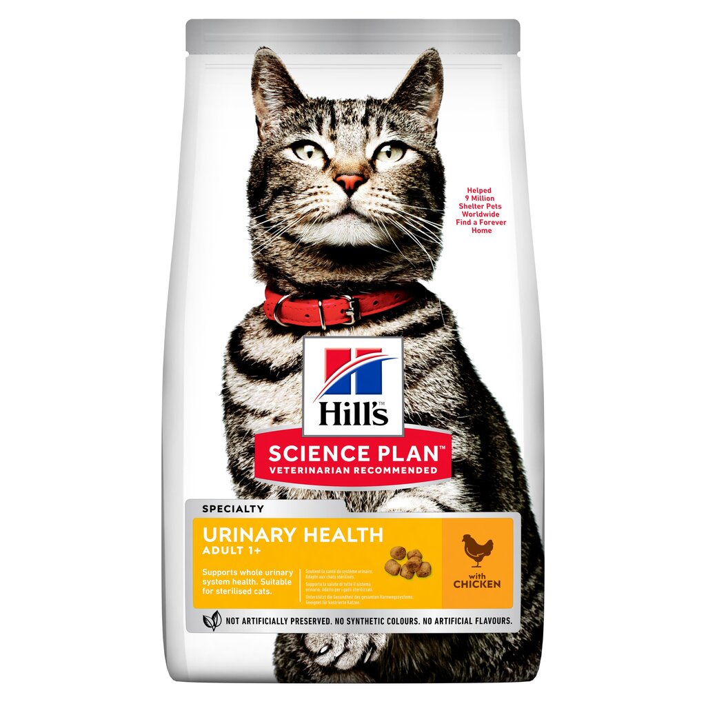 Hill's Science Plan Adult Urinary Health kassitoit kanaga, 3 kg hind ja info | Kuivtoit kassidele | kaup24.ee