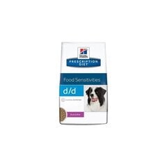Hill's Prescription Diet d/d Canine Duck & Rice kuivkoeratoit pardi ja riisiga, allergia, 3 kg цена и информация | Сухой корм для собак | kaup24.ee