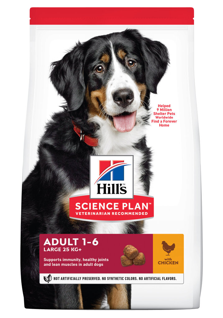 Hill's Science Plan Adult Large Breed koeratoit kanaga,18 kg hind ja info | Kuivtoit koertele | kaup24.ee