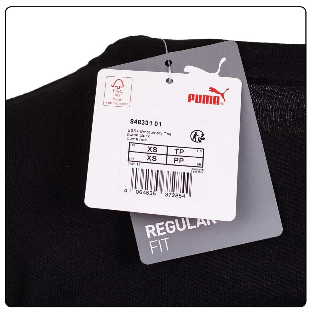 Puma Pluusid Ess+ Embroidery Black 848331 01 hind ja info | Naiste spordiriided | kaup24.ee