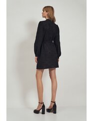 Кружевное черное платье на воротнике-стойке - S167 цена и информация | Платья | kaup24.ee