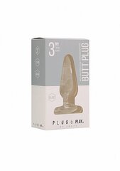 Klaasist anaaltapp Plug & Play, 7.5 cm hind ja info | Anaallelud | kaup24.ee