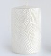 Парафиновая свеча, 7x10 см, серебристого цвета