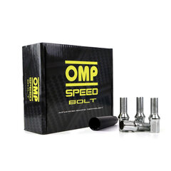 Set Гайки OMP 27мм, Серебряный 20 uds M14 x 1,25 цена и информация | Дополнительные принадлежности | kaup24.ee