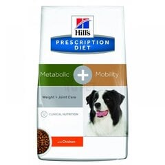 Hill's Prescription Diet Metabolic + Mobility Canine kuivtoit koertele, 12 kg hind ja info | Kuivtoit koertele | kaup24.ee