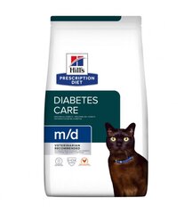 Hill's Prescription Diet Feline m/d kassi kuivtoit, 3 kg hind ja info | Kuivtoit kassidele | kaup24.ee