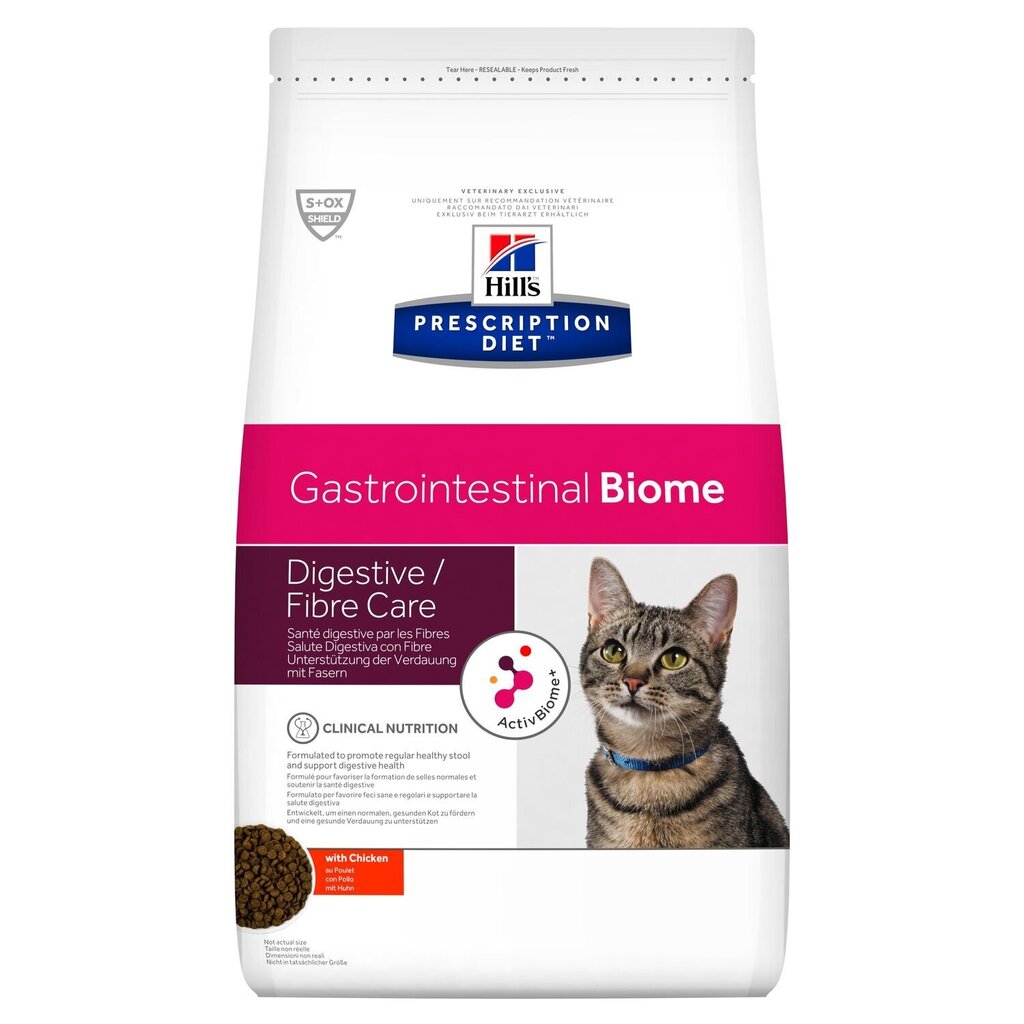 Hill's PRESCRIPTION DIET Gastrointestinal Biome kuiv kassitoit kanaga, 1,5 kg hind ja info | Kuivtoit kassidele | kaup24.ee