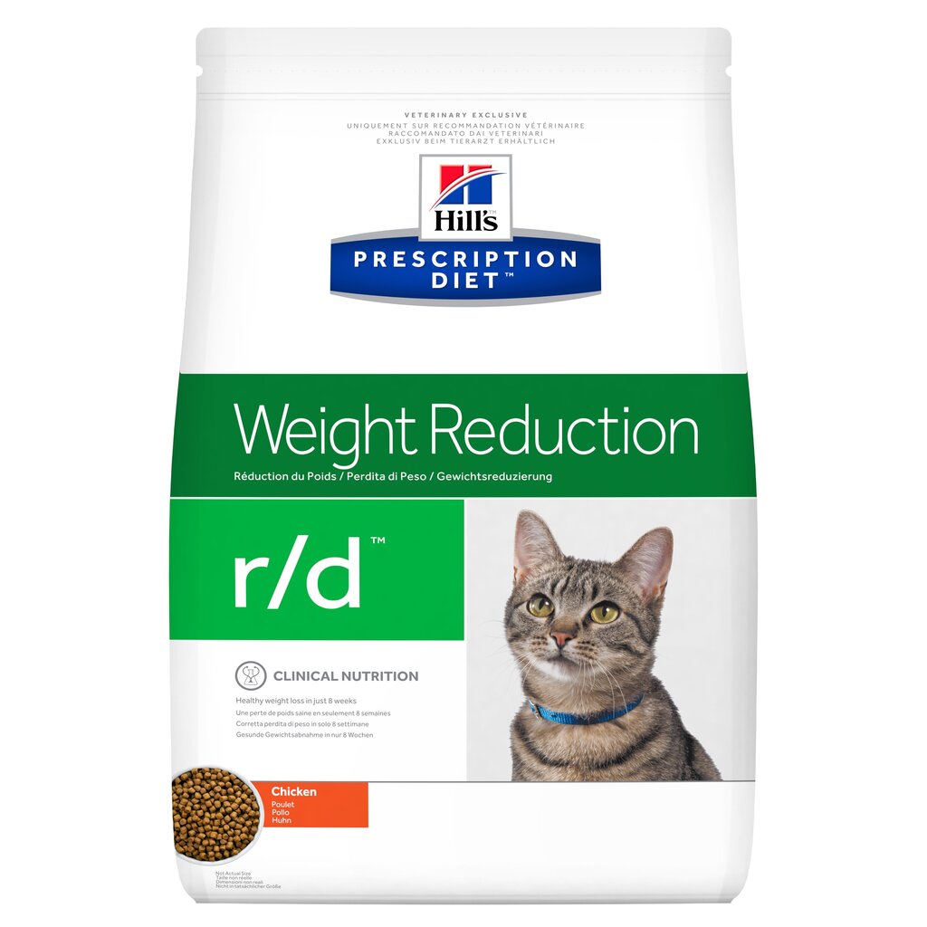 Hill's Prescription Diet r/d kassi kuivtoit, 5 kg hind ja info | Kuivtoit kassidele | kaup24.ee