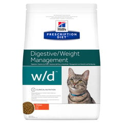 Сухой корм Hill's Prescription Diet w/d для кошек, 3 кг цена и информация | Сухой корм для кошек | kaup24.ee