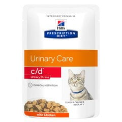 Hill's PRESCRIPTION DIET c/d Urinary Stress Feline kanaga, 12 x 85 g цена и информация | Кошачьи консервы | kaup24.ee