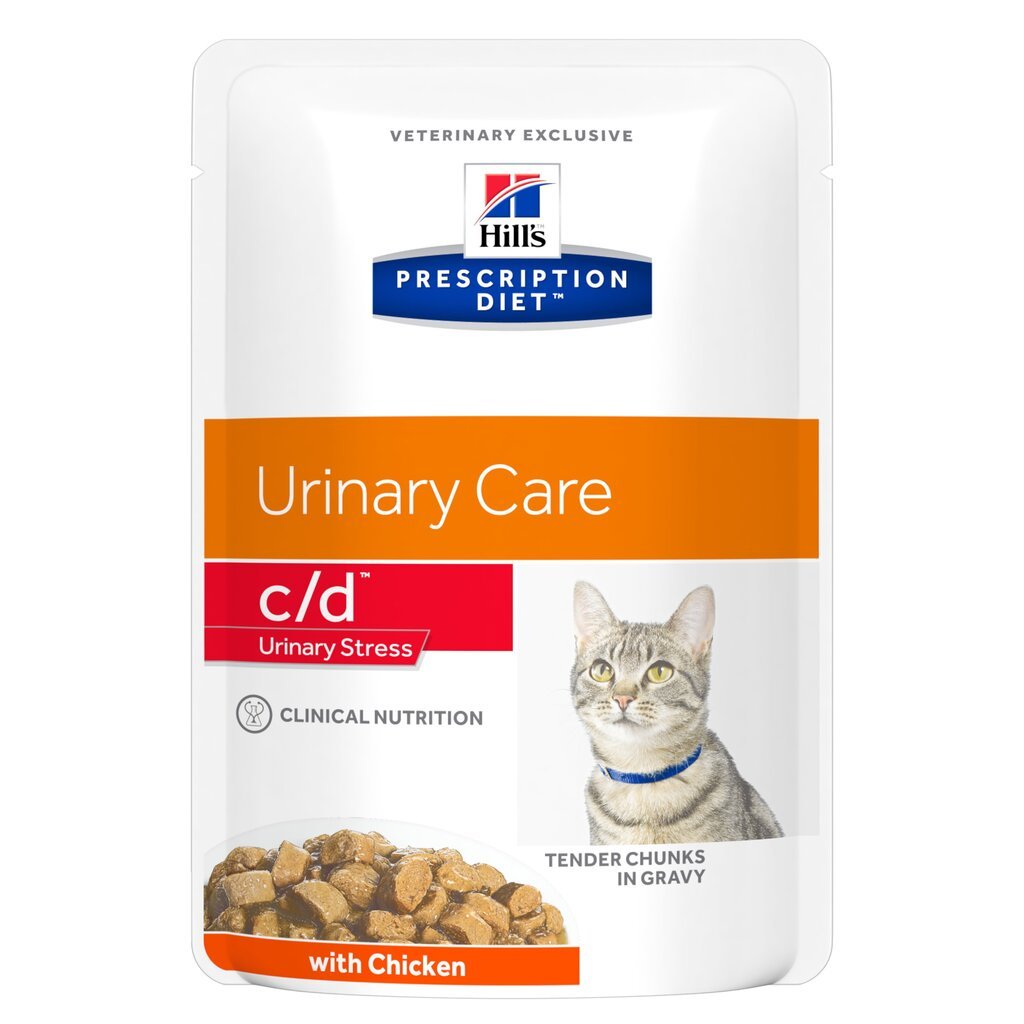 Hill's PRESCRIPTION DIET c/d Urinary Stress Feline kanaga, 12 x 85 g hind ja info | Konservid kassidele | kaup24.ee