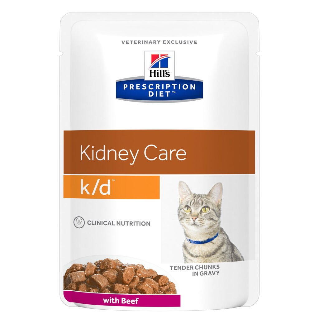 Hill's Prescription Diet k/d Feline veiselihaga, 12 x 85 g цена и информация | Konservid kassidele | kaup24.ee