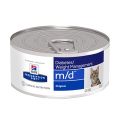 Hill's Prescription Diet m/d Feline Original sealihaga, 156 g hind ja info | Konservid kassidele | kaup24.ee