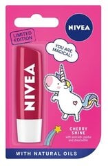 Huulepalsam tüdrukutele Nivea Cherry Shine, 5,5 ml hind ja info | Laste ja ema kosmeetika | kaup24.ee