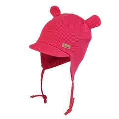 TuTu topelt puuvillane müts kevadeks ja sügiseks, punane цена и информация | Шапки, перчатки, шарфики для новорожденных | kaup24.ee