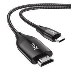 Type-C to HDMI Кабель / Провод / Переходник / Адаптер HD on-screen cable HOCO UA16 |2m, 4K| Black цена и информация | Кабели и провода | kaup24.ee