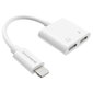 OTG adapter / HUB Lightning (Apple) to 2 x Lightning (Apple), Borofone BV11, valge цена и информация | USB jagajad, adapterid | kaup24.ee