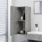 vidaXL vannitoakapp, betoonhall, 30 x 30 x 80 cm, puitlaastplaat hind ja info | Vannitoakapid | kaup24.ee