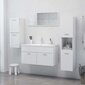 vidaXL vannitoakapp, kõrgläikega valge, 30 x 30 x 80 cm, puitlaastplaat hind ja info | Vannitoakapid | kaup24.ee