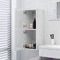 vidaXL vannitoakapp, kõrgläikega valge, 30 x 30 x 80 cm, puitlaastplaat цена и информация | Vannitoakapid | kaup24.ee