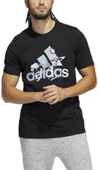 футболка Adidas M Fluid Bos G, чёрная HE4809 HE4809/XL цена и информация | Мужские футболки | kaup24.ee