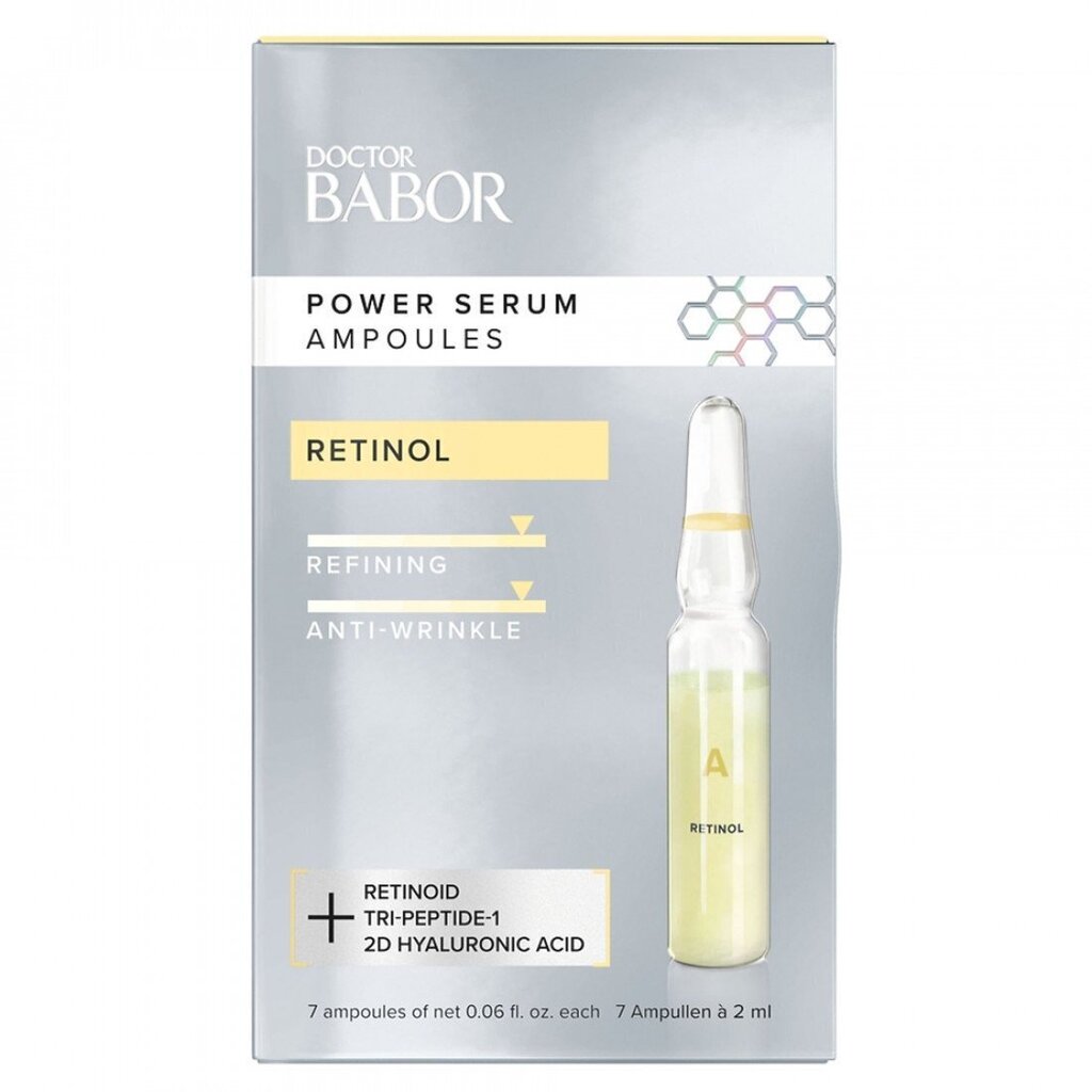 Näoampullid retinooliga Babor Retinol Ampoule, 2x7 ml hind ja info | Näoõlid, seerumid | kaup24.ee