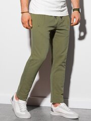 Dressipüksid P946 - khaki hind ja info | Meeste püksid | kaup24.ee