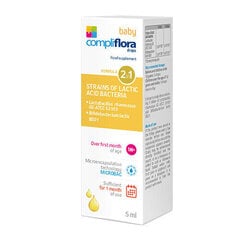 Maisto papildas CompliFlora Baby lašai, 5 ml hind ja info | Vitamiinid, toidulisandid, preparaadid tervise heaoluks | kaup24.ee