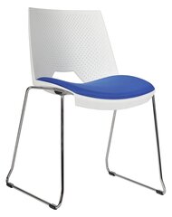 Кресло офисное Wood Garden 2130S TC Strike без подлокотников, белое/синее цена и информация | Офисные кресла | kaup24.ee