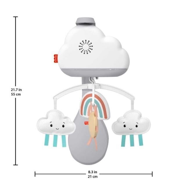 Fisher-Price® rahustav pilvekarussell HBP40 hind ja info | Imikute mänguasjad | kaup24.ee