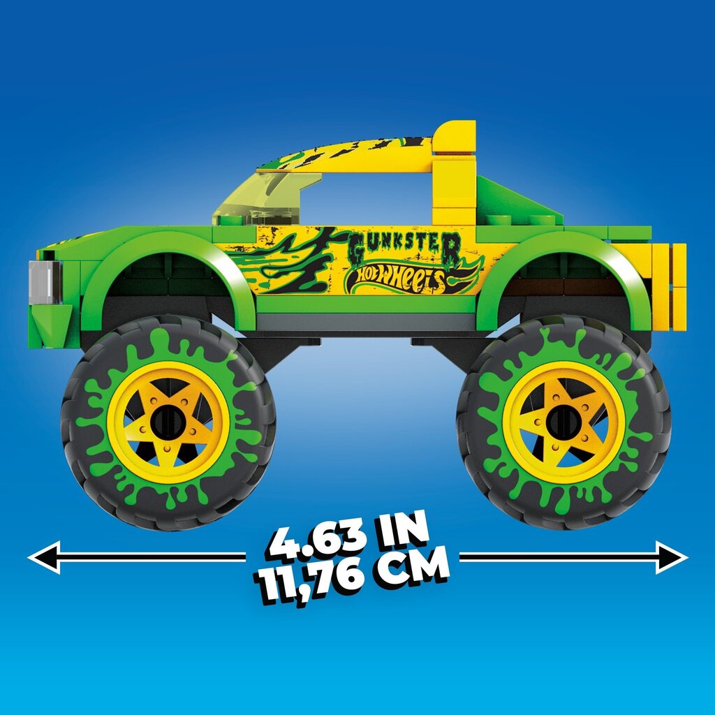 MEGA® Hot Wheels® Monster Truck Gunkster® ehituskomplekt HDJ94 hind ja info | Poiste mänguasjad | kaup24.ee