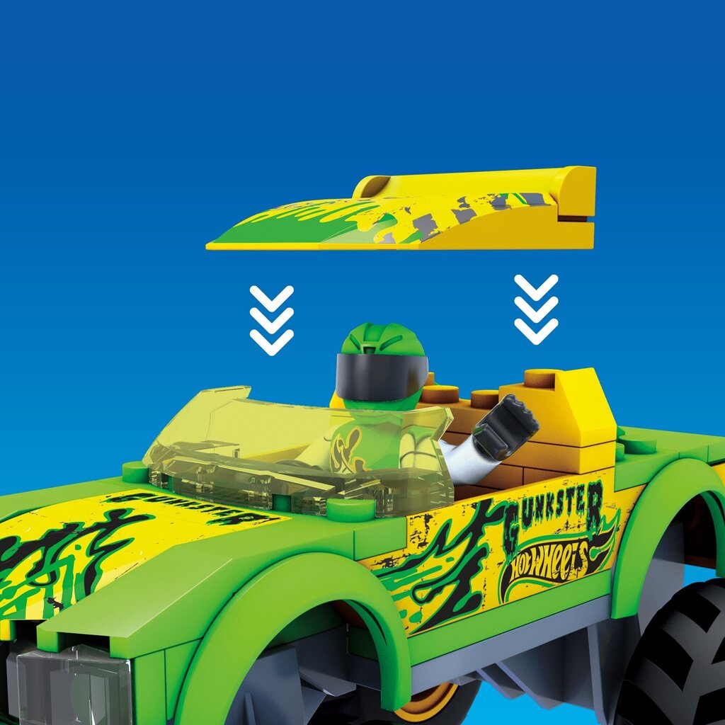 MEGA® Hot Wheels® Monster Truck Gunkster® ehituskomplekt HDJ94 hind ja info | Poiste mänguasjad | kaup24.ee