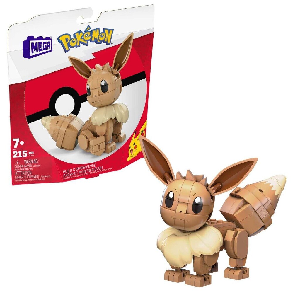 MEGA® Pokémon® Eevee ehituskomplekt HDL84 hind ja info | Poiste mänguasjad | kaup24.ee