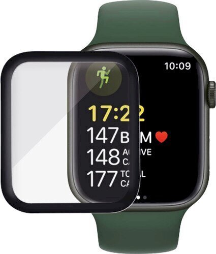 Fusion Nano 9H karastatud klaas kaetud Apple Watch 7 45 mm, must hind ja info | Nutikellade ja nutivõrude tarvikud | kaup24.ee