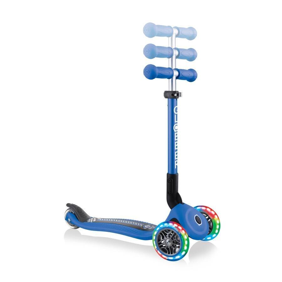 Globber Junior Foldable Fantasy Lights / Navy Blue - Racing hind ja info | Tõukerattad | kaup24.ee