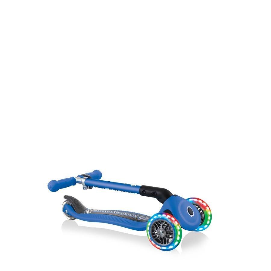 Globber Junior Foldable Fantasy Lights / Navy Blue - Racing hind ja info | Tõukerattad | kaup24.ee