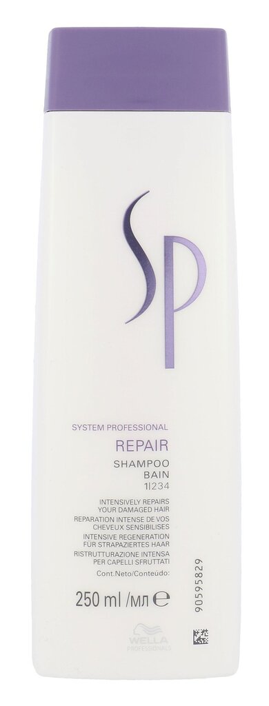 Šampoon kahjustatud juustele Wella SP Repair 250 ml hind ja info | Šampoonid | kaup24.ee