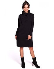 B132 Платье с высоким воротником - черное цена и информация | Платье | kaup24.ee