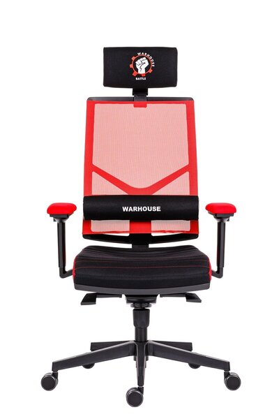 Игровой стул Wood Garden Battlechair с подголовником, красный / черный цена  | kaup24.ee